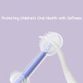 New Design Baby Manual Toothbrush Plastic Travel Soft Bristles Baby Oral Training Silicone Tongue Cleaner 3-Sided Tooth Brush Infant Toothbrush. 