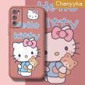 Chenyyka Case For Redmi Note 10 5G Case Fashion Cartoon Cute Kitty Thin Shockproof Square Edge Silicone Casing Full Cover Camera Protect Cases Softcase. 