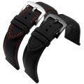 20mm 22mm 24mm Nylon Leather Watchband For Tudor Black Shield Breitling Tissot Starfish Men Women Canvas Fabric Watch Strap.