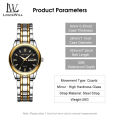 LouisWill Ladies Watch Fashion Quartz Watch Diamond Watches Steel Strap Watches 30M Waterproof Watch Thin Strap Watch Roman Numerals Dial Watches Luxury Design Watch Wristwatch With Calender Luminous Pointer. 