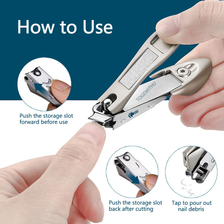 TOGEWITHU%20Nail%20Clippers%20with%20Catcher,%20Anti-splash%20Fingernail%20Toenail%20Cutter%20Manicure%20Tools%20Nail%20Trimmer%20with%20Nail%20File%20Sharp%20and%20Durable%20-%20Image%207