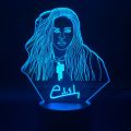 【Cathery Baby Store】3D Illusion Led Night Light Billie Eilish Figure Bedroom Decor Desk 2019 Fans Gift Nightlight Celebrity. 