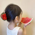 Acetate Cute Summer Vegetable Fruit Hair Clip Watermelon Lemon Cherry Hair Claw Fashion Shark Clips For Women Hair Accessories Bayline. 