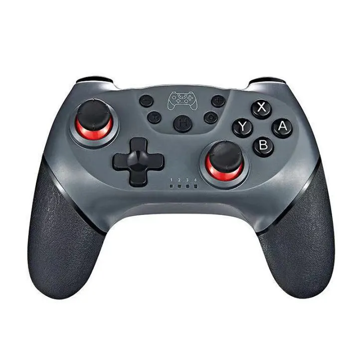Wireless%20bluetooth%20Gamepad%20with%20Six%20Axis%20Dual%20Motor%20Vibration%20Gyro%20Axis%20Game%20Controller%20for%20Switch-Green%20-%20Image%205