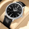 One piece dropshipping source: Lang Suo brand watches, fashion, business, sports, diamonds, men's waterproof, fully automatic, non-mechanical.