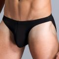 Mens Underwear Gay Briefs Transparent Man Underwear Slip Breathable Silky Quick-Drying U-convex Pouch Underpants Thong.