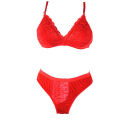 Red poly-supti sexy bra including panty sets for female and girls - Bra - Bra - Bra For Girls - ব্রা.
