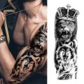Arm Tattoo Sticker Wolf Lion Temporary Tattoo Sticker Tiger 3D Waterproof Tattoo for Men Women for Girls Boys Lover Couple. 