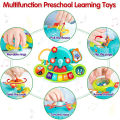 Baby Piano Toys 6 to 12 Months, Musical Toys Elephant Piano Keyboard for Toddlers 1-3, Light Up Educational Electronic Learning Toys Birthday Gift for 1 Years Olds Kids Boys Girls.