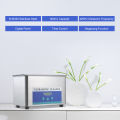 900mL Digital Ultrasonic Cleaner with Degassing Function Household Glasses Cleaning Machine Stainless Steel Jewelry Cleaning Tool Toothbrush Cleaning Instrument US Plug.