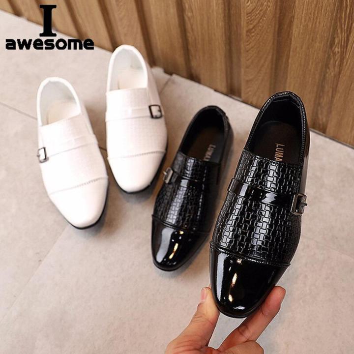 Oxford School Shoes Kids Patent Leather Shoes Baby Girls Toddler Shoes Children Fashion Boys Platform Black Flats Spring Autumn