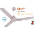 Orient Jazz  1400mm / 56" Ceiling Fan (Pearl White Chrome). 