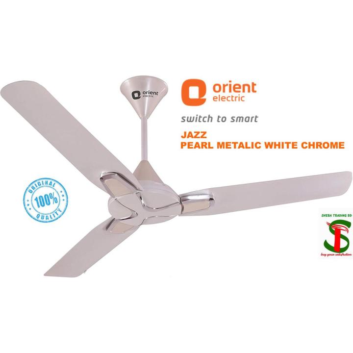 Orient Jazz  1400mm / 56" Ceiling Fan (Pearl White Chrome)