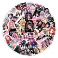 10/30/50pcs Korea Kpop Black Pink Stickers Pack DIY Laptop Phone Scrapbook Car Luggage Suitcase Waterproof Sticker Decals Toys.