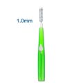 【LuckyBabyFans Store】(NEW)10Pcs/set 0.6/0.7/0.8/1/1.2mm Interdental Brush Telescopic I-shaped Oral Interdental Brushes,Oral Hygiene Cleaning Dental Brush.