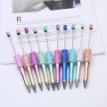 10PCS Creative Glitter Diamond Pen DIY Beaded Pen Wholesale Handmade BeadablePen Ball Pens Student School Office Gift. 