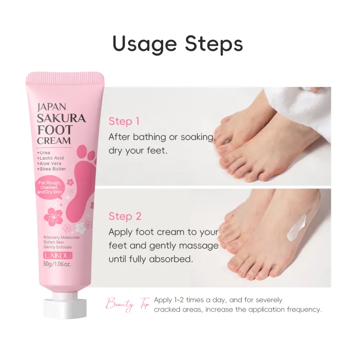 LAIKOU%20Japan%20Sakura%20Foot%20Cream%20Deep%20Moisturizing%20Nourishing%20Soften%20Skin%2030g%20-%20Image%207