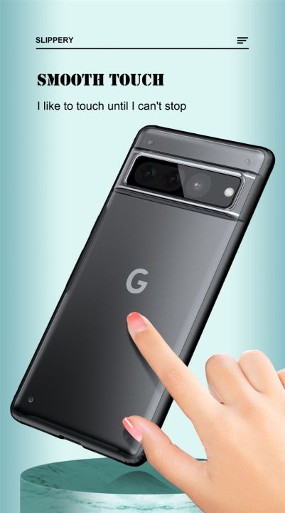 Lenuo%20for%20Google%20Pixel%207%20Pro%20Case%204-corner%20Shockproof%20Protection%20Silicon%20Bumper%20+%20PC%20Frosted%20Semi%20Transparent%20Phone%20Back%20Cover%20-%20Image%208