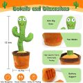 Talking & Dancing Cactus Mimicking Toy (USB CHARGING)-120 songs including Happy Birthday &. 