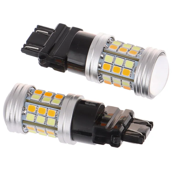 2Pcs%203157%20LED%20Amber%20White%20Rear%20Turn%20Signal%20Parking%20High%20Power%20Light%20Bulbs%20-%20Image%204
