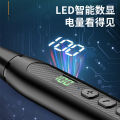 In-ear metal digital display, high-power, binaural long-lasting Bluetooth headset, wireless neck halter neck sports headphones.