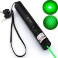 Green Laser Pointer with On/Off Lock (532 nm, Green) Party Pen Disco Light 5 Mile with Battery Indoor and Outdoor Black.