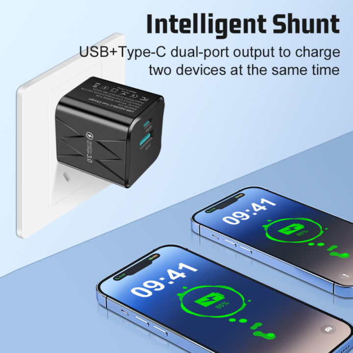 LIGHTINGQUEEN%20USB+PD%2025W%20support%20super%20fast%20charging%20mobile%20phone%20charger%20adater%20support%20high-speed%20flash%20charging%20head%20-%20Image%203