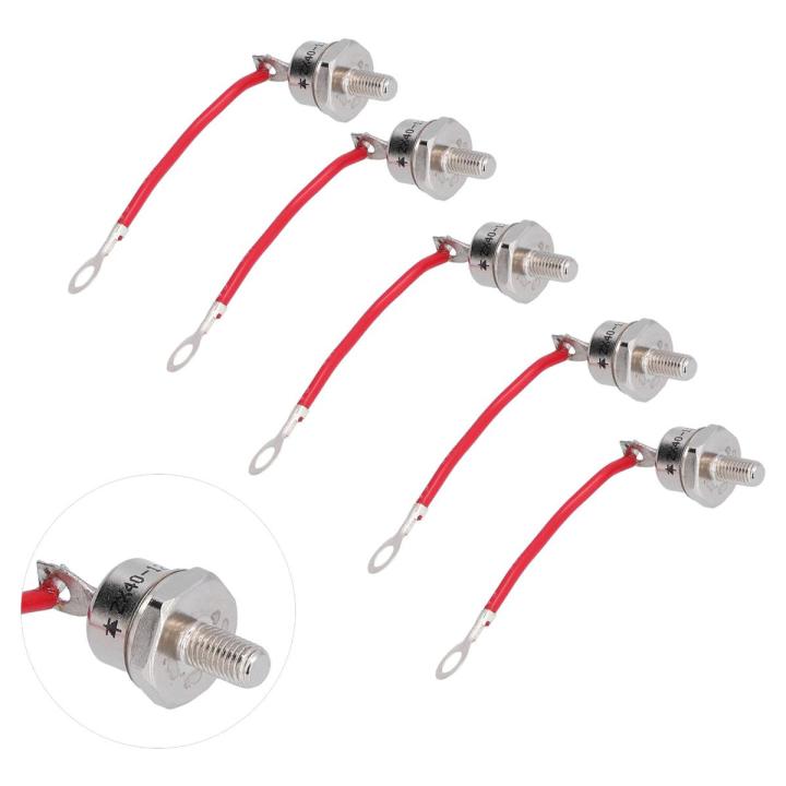 5 Pcs Rectifier Diode 1200V 40A Heat Dissipation Forward Silicon Power ZX40‑12