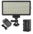 Osaka Bi-Color Dimmable LED Video Light OS-LED-308 Pocket LED Slim for All DSLR Video Cameras YouTube Video tiktok Photography Shooting with F750 Battery 8000 mAh and Fast Charger. 