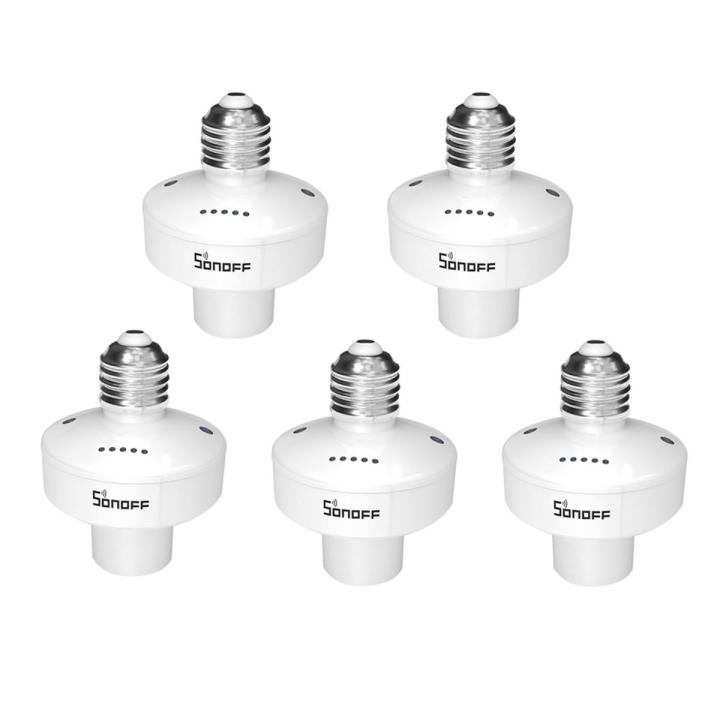 KOGEEK SONOFF SlampherR2 ITEAD Wi-fi Intelligent Light Bulb Holder 433MHz RF Wireless Lamp Holder Smart APP Control Voice Control Compatible with Amazon Alexa Google Home/Nest E27 for Smart Home