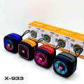 High Base NEW X-933 New Super Bass Portable Wireless Blue-tooth Speakers RGB LED Light Active Stereo Woofer Hifi Music BT Outdoor Mini Speaker. 