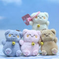 Cute Plush Maneki Neko Doll Pendant Key Chain Exquisite Lucky Cat Toy Fashion Women Bag Pendant Car Hangings Keyring Ornament. 