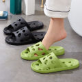 Summer Men Shower Slippers Slides Bathroom Leaking Non-Slip Indoor House Thick Bottom Hole Flip Flops Women Quick-Drying Slipper.