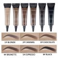 6- Color Eyebrow Gel Waterproof Smudge Proof Styling Liquid Color Rendering Eyebrow Dye Cream. 