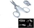 Stainless Steel Traveling Foldable Scissor | Small Size for Sewing and Kitchen Use - Quality Travel Pocket Kachi Scissor.