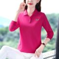 Women's Cotton Fashion Casual Polo Shirt Short-Sleeved Lapel T-shirt 2021 New Summer Loose Crop Top high quanlity blouse women. 