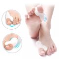 Big Toe Separator Bone Corrector Straightener Silicone Gel Foot Fingers Protector Bunion Adjuster Feet Massager with Carryability. 