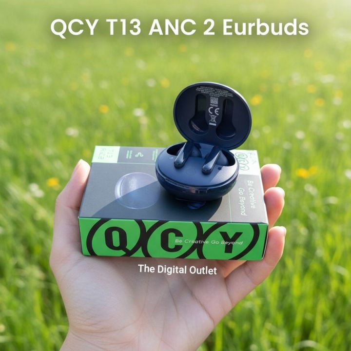 QCY T13 ANC 2 Bluetooth 5.3 Low Latency Touch Control IPX5 Waterproof TWS Wireless Earbuds