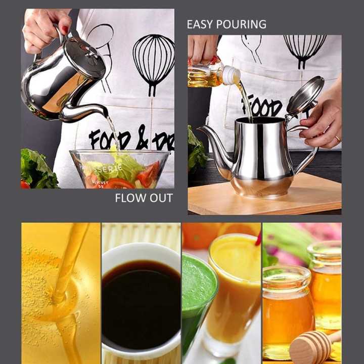 410ml%20Stainless%20Steel%20Oil%20Tank%20Large%20Capacity%20Oil%20Bottle%20Kitchen%20Oil%20Filter%20Pot%20Soy%20Sauce%20Vinegar%20Container%20Coffee%20Pot%20-%20Image%203