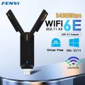 FENVI AX5400 WiFi 6E USB Adapter Dongle Tri Band 2.4G/5G/6GHz USB3.0 WiFi 6 Network Card Antenna For Laptop Win10/11 Driver Free.