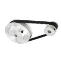 2Set 2GT Synchronous Wheel 20 60 Teeth Bore Timing Belt Pulley System. 