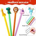 Cute Cartoon Gel Ink Pens Cartoon Unicorn/ Mermind/Panda/Fruits Pens 0.5 mm Best Retrun Gift for kids Birthday Surprise Assorted Styles Pens. 