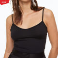 Ladies 2 Pieces Combo Cotton Scoop Neck Camisole Non Adjustable Spaghetti Strap Tank Top for Women’s From Levin. 