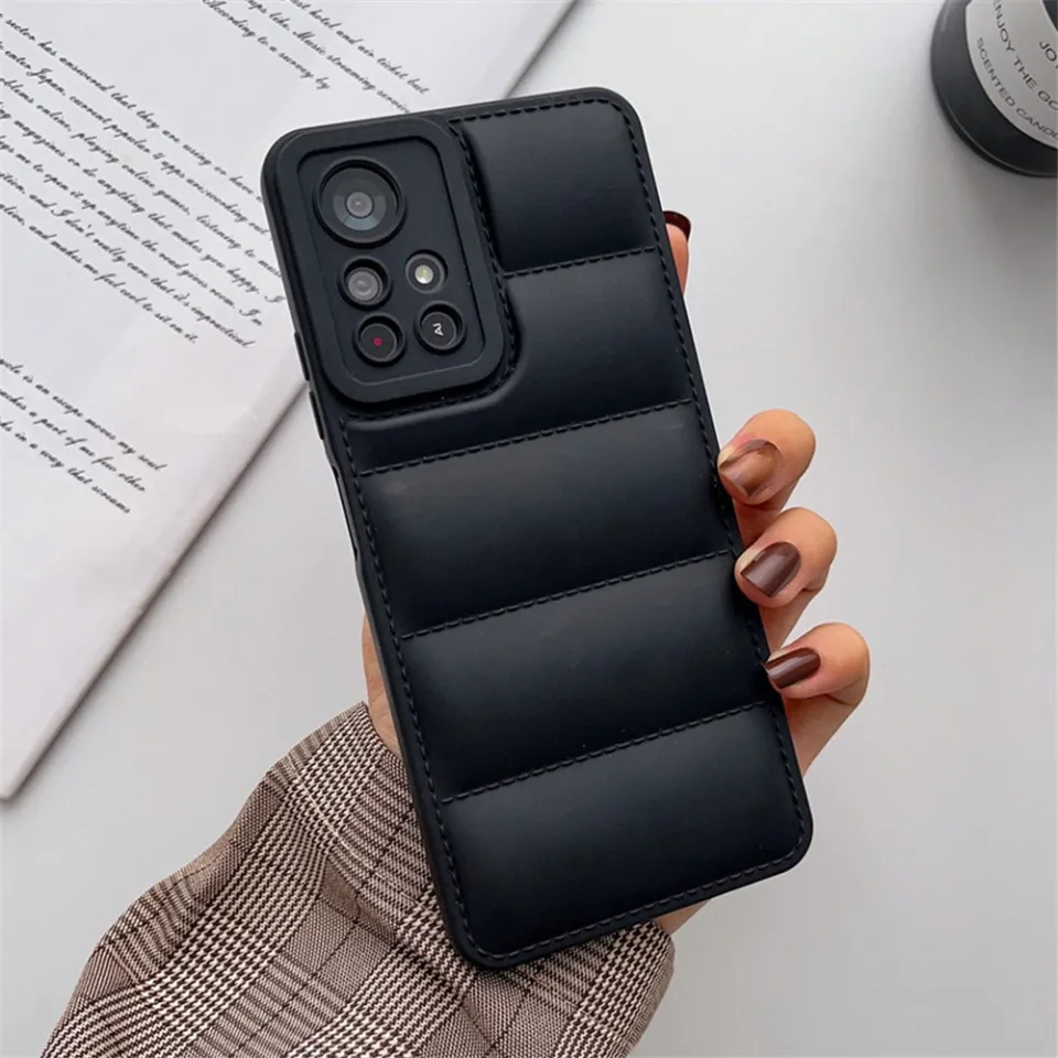 Luxury Silicone 3D Down Jacket Puffer Phone Case For Xiaomi Redmi