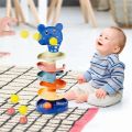Baby puzzle development rainbow tower nesting toys 0-3 years old baby tumbler toys Color Stacking Rings Cups Toy Kids Toddler.