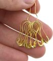 100 Pieces Golden Bulb Metal Gourd Safety Pins 22mm Length hijab pin l Shari Pin. 
