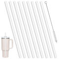 【Customer favorite】 6 Pack Replacement Straws Compatible Stanley 40oz Tumbler Plastic Reusable For Travel Tumbler Ice Cup Straw Set-Cola Kids. 