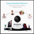 V380 WiFi IP Camera 360 Degree Night Vision CCTV Camera, Wireless Mini CC Camera IP Webcam Supports Micro SD Memory Card. 