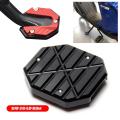 Motorcycle Bike Kickstand Pad Support Side Stand Extender Foot Side Stand Extension Foot Pad Support Plate Anti-Skid Enlarged Base Motorbike Accessories.