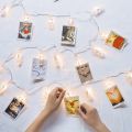 50Pcs Transparent Spring Hanging Clips Plastic Clothes Line Clip Mini Paper Photos Craft Decoration Clamps.